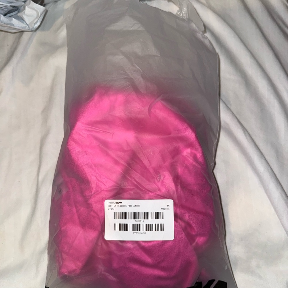 Fashion Nova Hot Pink Swimwear Set - Picture 5 of 8